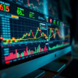 Graphical representation of risk management strategies on a forex trading dashboard