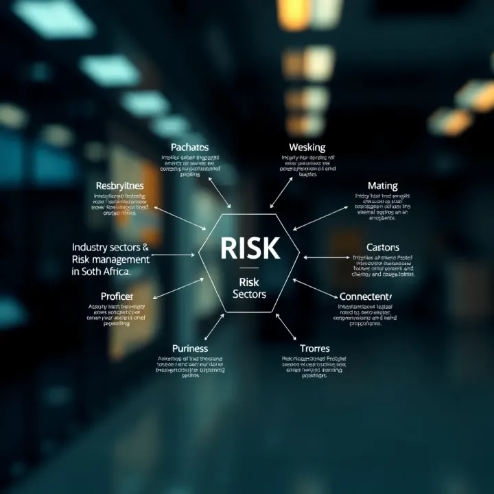 Diagram illustrating diverse industry sectors and opportunities within risk management in South Africa