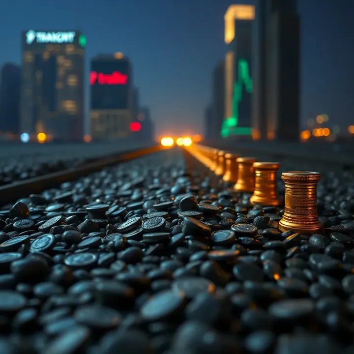 Visual representation showing a secure investment pathway contrasted with risky binary options