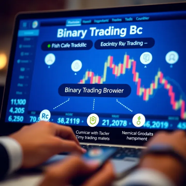 Graphic showing key elements to consider when choosing a reliable binary trading broker in South Africa