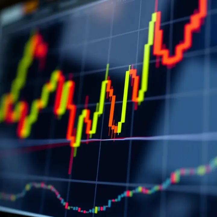 Illustration of common candlestick formations like doji, hammer, and engulfing patterns used in trading analysis