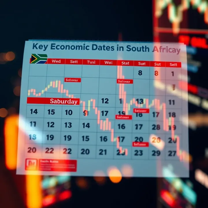 Calendar highlighting important economic dates affecting South African financial markets