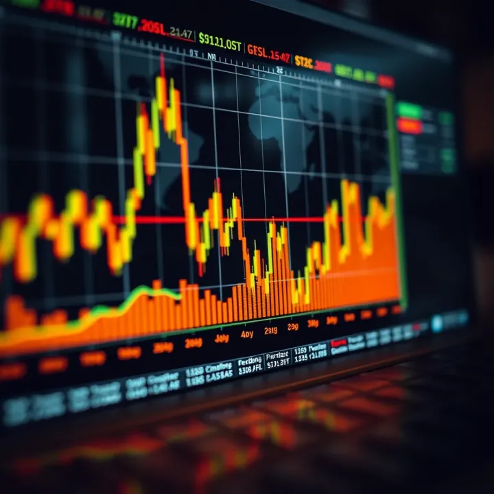 Graph showing impact of economic indicators on forex trading trends and market decisions