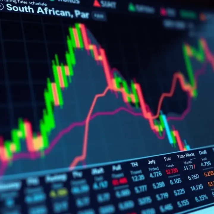 Chart illustrating the overlap of forex trading sessions with emphasis on South African trading schedule