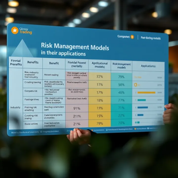 Chart comparing benefits and applications of various risk management models across different industries