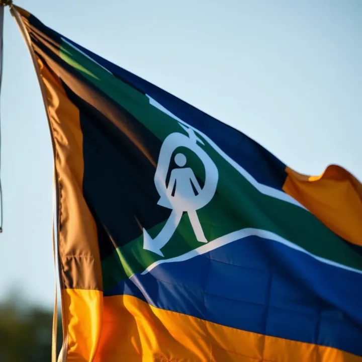 South African flag with gender symbols blending, highlighting social and legal recognition of non-binary individuals