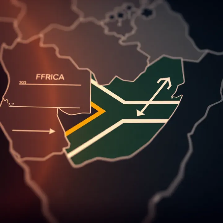 Map of South Africa with icons symbolizing inclusivity and recognition of non-binary identities