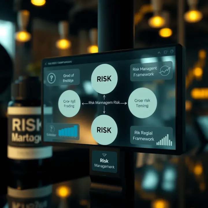 Diagram illustrating components of a risk management framework for organisations