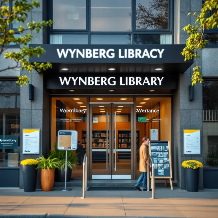 Entrance of Wynberg Library with clear signage and welcoming surroundings